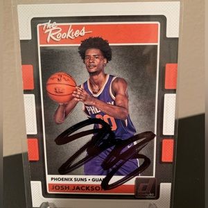 Josh Jackson autographed Phoenix Suns basketball card